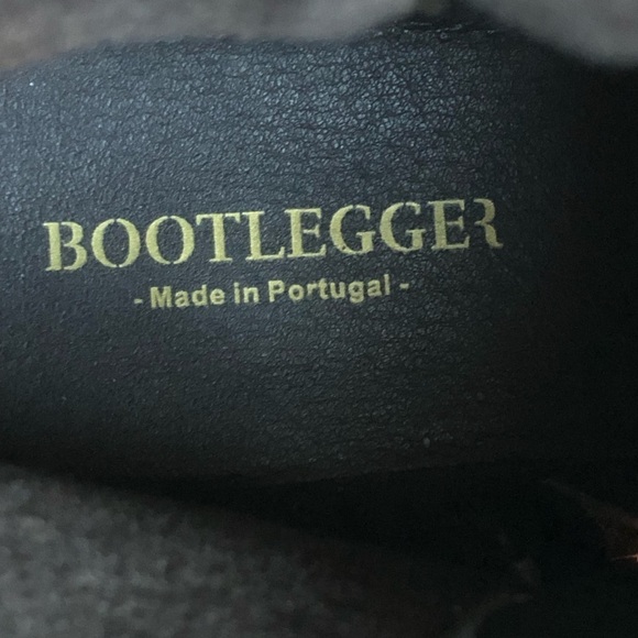 Bootlegger Boots Brown Leather Astra Moto Triple Buckled Side Zippered Size EU40 - Picture 12 of 13